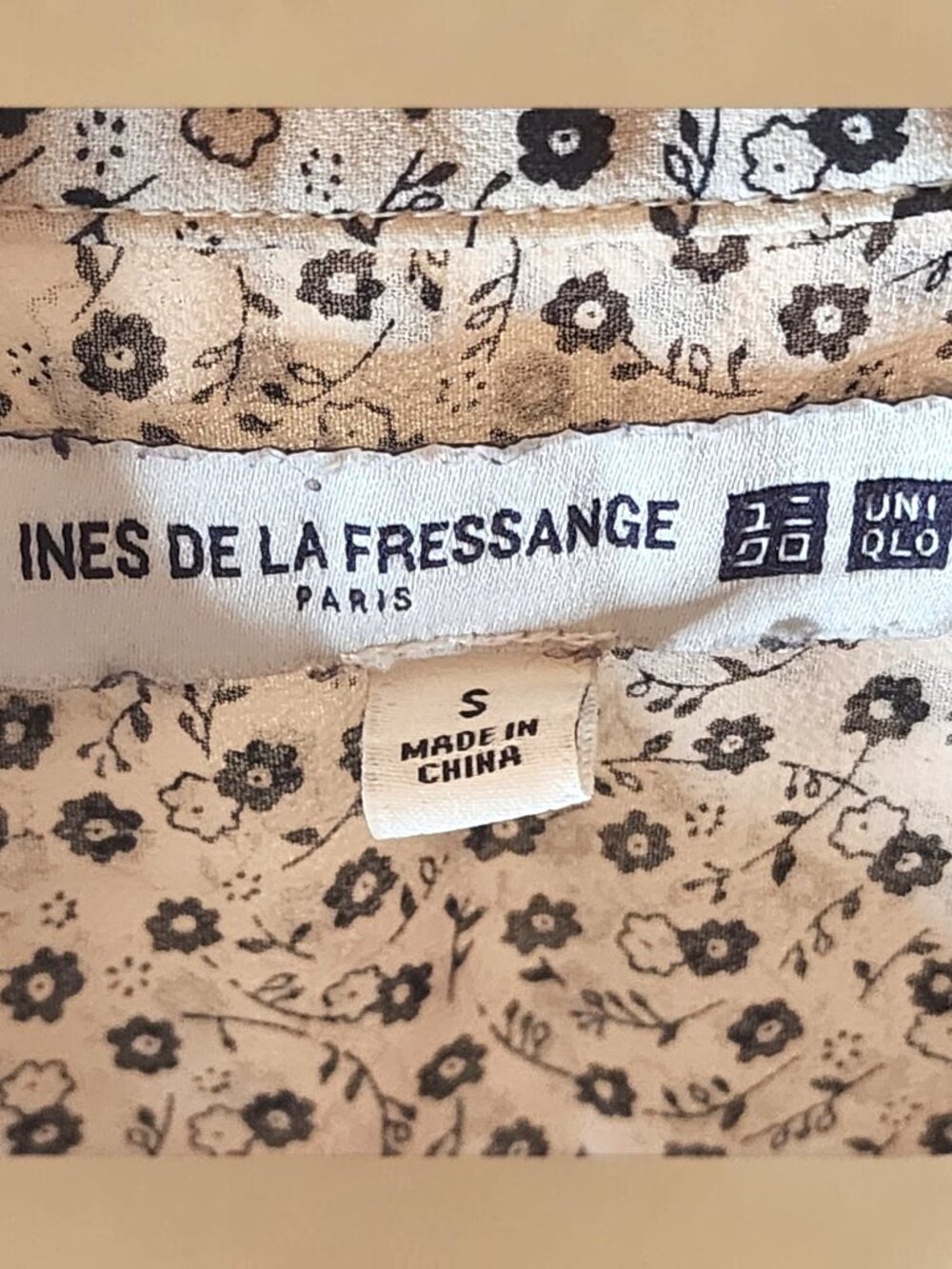 Ines de la Fressange UNIQLO Floral Button Blouse S - Picture 4 of 8